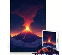 Volcanic Eruption Jigsaw for Teenagers 1000 Pieces Cognitive Workout Leisure Pleasure No Rough Edges Art Xmas Gift (50x75cm)