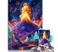 Volcanic Eruption Jigsaws 1000 Pieces for Teenagers,for Educational Game Challenge Toy for Is Ideal As A Gift for The Whole Family (38x26cm)