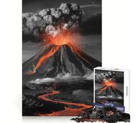 Volcanic Eruption Landscape Jigsaw 1000 Pieces for Teenagers Thinking Skill Leisure Pleasure Neat Edges Winter Gift (50x75cm)