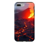 Volcanic Eruption Lava Flow Mountain Landscape Artwork Case for iPhone 7 Plus/8 Plus