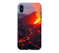 Volcanic Eruption Lava Flow Mountain Landscape Artwork Case for iPhone XS Max