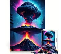 Volcanic Eruption Mushroom Cloud for Adults 1000 Piece Puzzle Mental Workout Peaceful Recreation Unique Gift (38x52cm)