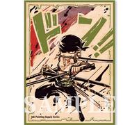 Volcanic Island 60ct 67x92mm Ink Holographic Flashing Top Loading Trading Card Sleeves Deck Protector for MTG/TCG/PTCG Art Anime Printing Card Sleeves Protectors (Roronoa Zoro)