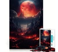 Volcanic Landscape Adults Puzzles 1000 Piece Jigsaws Recall Skill Fun High Precision Die Cut Easy to Learn Family Enjoyment (50x75cm)