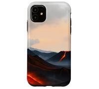 Volcanic Landscape Lava Mountain Horizon Scene Case for iPhone 11