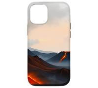 Volcanic Landscape Lava Mountain Horizon Scene Case for iPhone 12/12 Pro