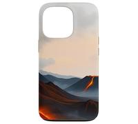 Volcanic Landscape Lava Mountain Horizon Scene Case for iPhone 13 Pro