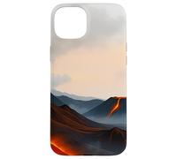 Volcanic Landscape Lava Mountain Horizon Scene Case for iPhone 15 Plus