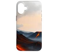 Volcanic Landscape Lava Mountain Horizon Scene Case for iPhone 16 Plus