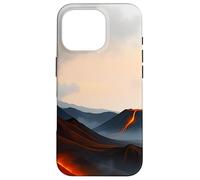 Volcanic Landscape Lava Mountain Horizon Scene Case for iPhone 16 Pro