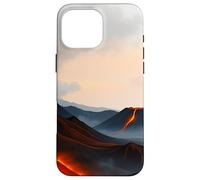 Volcanic Landscape Lava Mountain Horizon Scene Case for iPhone 16 Pro Max