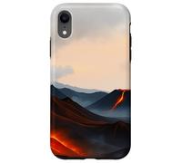 Volcanic Landscape Lava Mountain Horizon Scene Case for iPhone XR