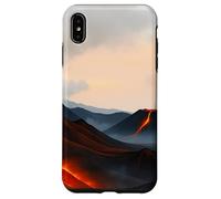 Volcanic Landscape Lava Mountain Horizon Scene Case for iPhone XS Max