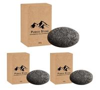 Volcanic Pumice Foot for Stone - Exfoliating Dead Skin Remover for Callus Care - Curved Foot Scrubber for Smooth-Looking Feet - Home Foot Soak Use (3pcs)