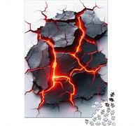 Volcanic Rupture 1000 Piece Thick Board Digital Fantasy Art Puzzle Gifts for Adults Lettered Back Pieces Indoor Activity Collector's Box Limited Edition 52x38cm/1000pcs