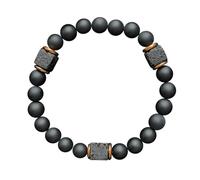 Volcanic Stone Bracelet for Men, Volcanic Stone Bracelet - Volcanic Rock Bracelets Black Onyx Black Onyx | Fashion Jewelry, Punk Style Charm, Stockings Pools for Men