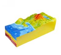 Volcanic Structure Model, Volcanic Eruption Model with 2 Parts, Lightweight and Durable, for Geology and Geography Teaching Popular Science Education Tool Educational Aids