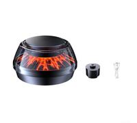Volcanic View Car Aroma Diffuser with 3-Color Ambient Lighting, ABS Housing and Natural Essential Oils, Pregnancy and Baby Safe Fragrance, Fit for Cars(Snow Mountain 1960A)
