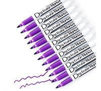 Volcanics Purple Dry Erase Markers Low Odor Fine Whiteboard Markers Thin Box of 12