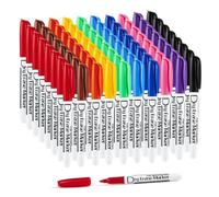 Volcanics Whiteboard Pens Dry Erase Markers Dry Wipe Pen 80 Pack Assorted Colours For Home School and Office