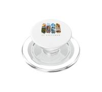 Volcano and Surf Waves Vacation El Salvador PopSockets PopGrip for MagSafe