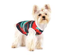 Volcano Bloom print Tshirts for Small Dogs Dog's Fashion Shirt Breathable Sleeveless Shirts for Small Dogs
