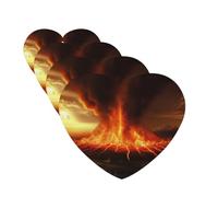 Volcano Car Air Freshener Cards for Women Men 4 Pack Cute Car Accessories Long Lasting Scent Car Diffuser Hanging Auto Aromatherapy Tablets Car Fresheners Gifts