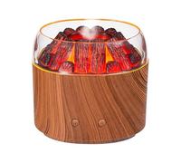 Volcano Diffuser- 160ml Flame Cool Mist Humidifier, Volcano Oil Diffuser, Silent Realistic Device Calming Tool For Bedroom Bathroom Indoor Home Car Room Desk Classroom Travel Office