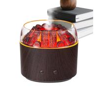 Volcano Diffuser, 160ml Portable Volcano Flame Diffuser, Silent Tool Device with Warm Ambient Lighting for Room Desk Indoor Car Home Bathroom Classroom Offices