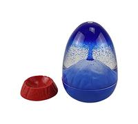 Volcano Eruption Egg Shape Liquid Motion Hourglass With Base Calming Sensory Soothing Sand Desktop Ornament Sand Timer For Kids Decorative