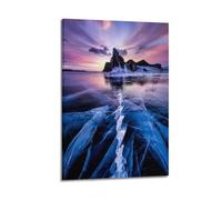 Volcano Eruption Wall Art, Spectacular Print, Nature Poster, Stunning Canvas Picture, Dazzling Decor for Living Room Artistic Wall Mural Modern Hanging Decor Poster20x30inch(50x75cm)