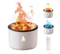 Volcano Humidifier Flame Aroma Diffuser: 300ml Aromatherapy Humidifier Jellyfish/Flame 2 Mist Mode Air Humidifier Remote Control Super Quiet Oil Cold Mist Diffuser with Night Light for Home,Gym