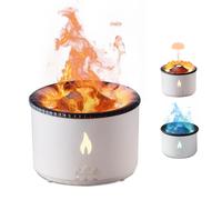 Volcano Humidifier Flame Aroma Diffuser: Ultrasonic Essential Oil Scent Diffuser 300ml Large Capacity 2-in-1 Essential Oil Diffuser with Function Timer for Bedroom Home Office(No Remote Control)