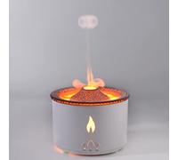 Volcano Humidifier, Jellyfish Mist Flame Diffuser for Bedroom Home and Office, Pulsating/Continuous Modes, 360ml