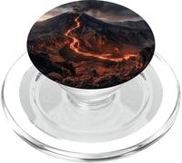 Volcano Lava Flow Mountain Landscape Photography PopSockets PopGrip for MagSafe