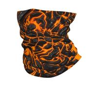 Volcano Lava Flow Texture Black Red Headband 26X30Cm Anitdust Headwear Comfortable Face Shield For Sports Outdoor Workout