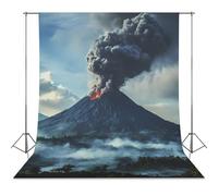 Volcano-moutain Photo Backdrop Polyethylene Studio Background for Photography Video Broadcast Photoshoot