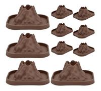 Volcano Science Kit, 10Pcs Volcano Model, Reusable Mini Shells for DIY Science Eruptions, Creative Learning Activities and Geography Experiments, Volcanos Kits for Kids 4-6