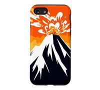 Volcano Silhouette - Mountain Erupting - Rocks - Lava Case for iPhone SE (2020) / 7/8