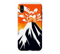 Volcano Silhouette - Mountain Erupting - Rocks - Lava Case for iPhone XS Max
