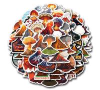Volcano Sticker 50 Pieces Cute Decoration for Car Laptop Skateboard Bicycle Moped Motorcycle Bicycle Computer The Volcano Sticker Set, Suitable for Adults Children