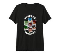Volcano Types with Images - Volcanoes Premium T-Shirt