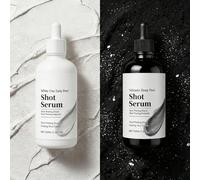 Volcano & White Clay Shot Serum, Gentle Exfoliating Face Serum, Peel Shot Glow Ampoule Duo, White Clay Ampoule+Black Clays Ampoules, Soft Exfoliating Face and Body Scrub