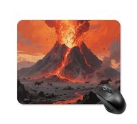 Volcano Wonder Mouse Pad Square Mice Mat Waterproof Computer Mousepad with Non-Slip Rubber Base Wireless Mice Pad for Laptop Office Home Personalized Gaming Mousepad 20 * 25cm