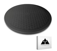 VOLCANOES CLUB Lazy Susan Turntable Organizer - 12 Inch Heavy Duty Rotating Swivel Stand with Steel Ball Bearings for Spice Cabinets, Flat Panel Monitor, TV, Painting, Display, Potted Plants (Black)