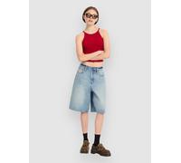 Volcom - Cotton shorts - Beeggy Denim Short Dusty Blue Wash for Women - Size 27 US Blue 27 US
