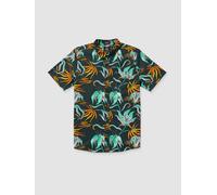 Volcom Brainmelter Floral Shirt black green S