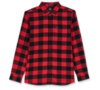 Volcom - Caden Plaid L/S - Shirt size M, red