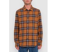 Volcom Caden Plaid Shirt chestnut brown S