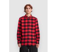 Volcom Caden Plaid Shirt lifeguard red M